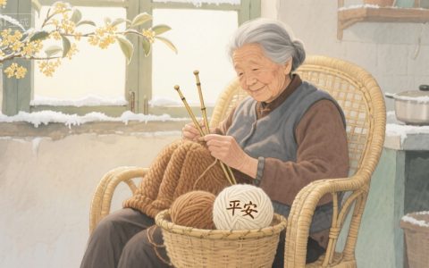 岁月织就的暖巢：当晨光轻抚银发
