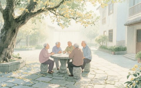 暖阳里的岁月：一幅鲜活的养老图景
